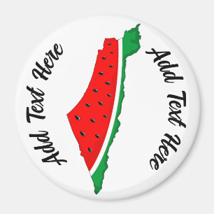 Palestine Map Watermelon Symbol of freedom Magnet