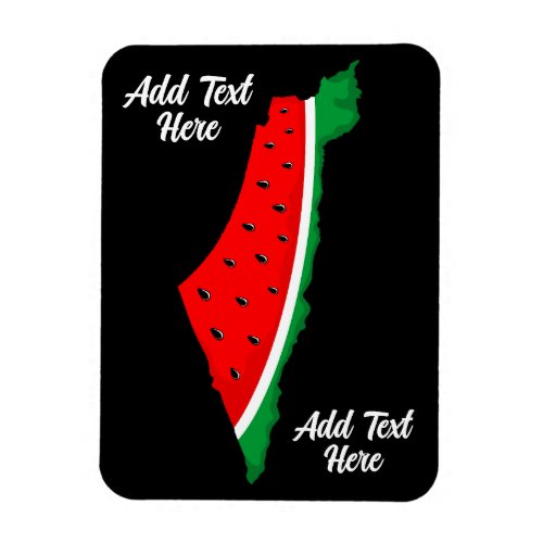 Palestine Map Watermelon Symbol of freedom Magnet