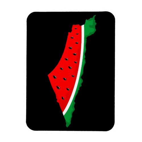 Palestine Map Watermelon Symbol of freedom Magnet