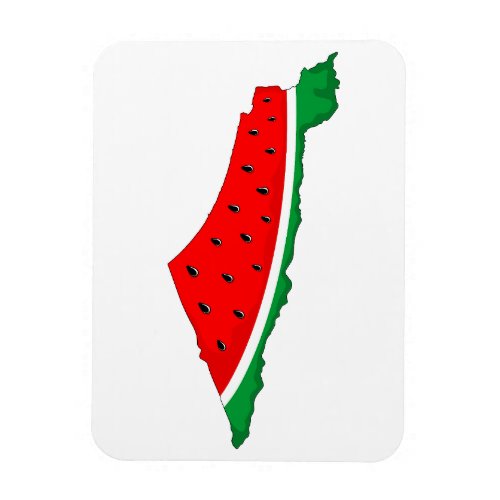 Palestine Map Watermelon Symbol of freedom Magnet
