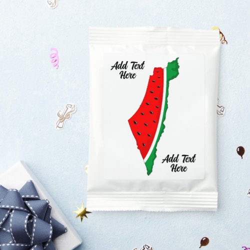 Palestine Map Watermelon Symbol of freedom Margarita Drink Mix