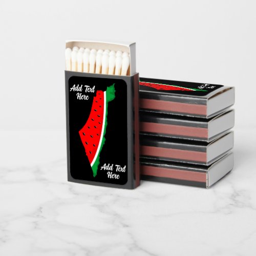 Palestine Map Watermelon Symbol of freedom Matchboxes