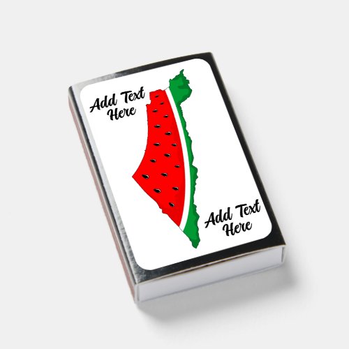 Palestine Map Watermelon Symbol of freedom Matchboxes