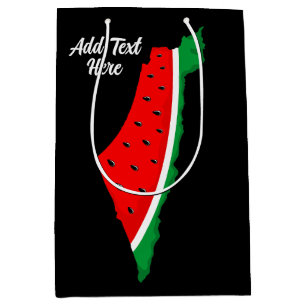 Palestine Map Watermelon Symbol of freedom Medium Gift Bag