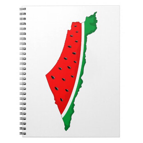 Palestine Map Watermelon Symbol of freedom Notebook