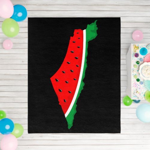 Palestine Map Watermelon Symbol of freedom Outdoor Rug