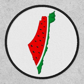Palestine Map Watermelon Symbol Of Freedom Patch by Bluedarkat at Zazzle