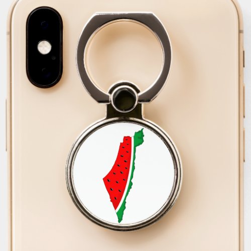 Palestine Map Watermelon Symbol of freedom Phone Ring Stand