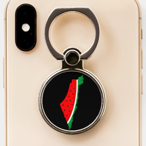Palestine Map Watermelon Symbol of freedom Phone Ring Stand