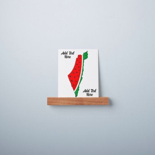 Palestine Map Watermelon Symbol of freedom Picture Ledge