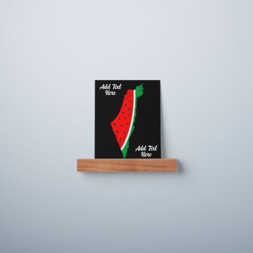 Palestine Map Watermelon Symbol of freedom Picture Ledge