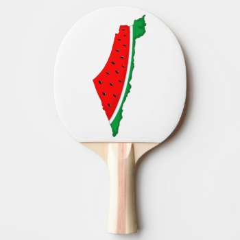 Palestine Map Watermelon Symbol Of Freedom Ping Pong Paddle by Bluedarkat at Zazzle