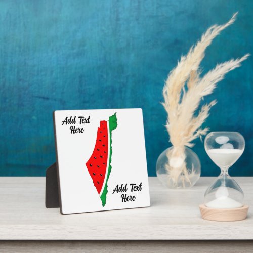 Palestine Map Watermelon Symbol of freedom Plaque