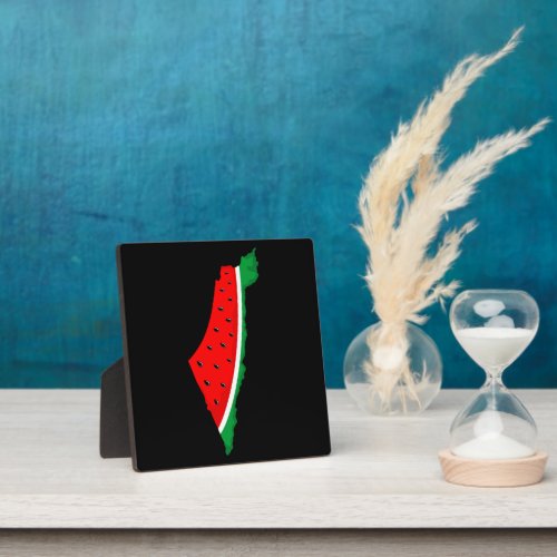 Palestine Map Watermelon Symbol of freedom Plaque
