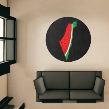 Palestine Map Watermelon Symbol Of Freedom Rug by Bluedarkat at Zazzle