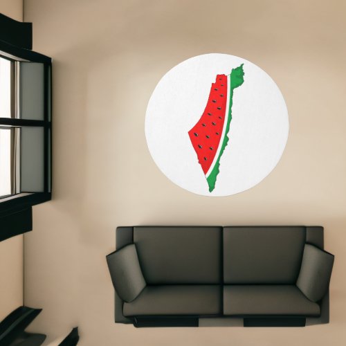 Palestine Map Watermelon Symbol of freedom Rug