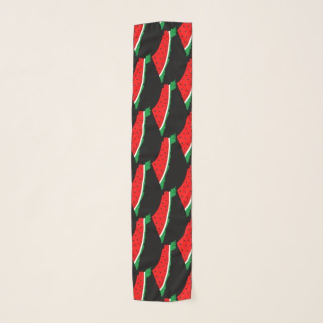 Palestine Map Watermelon Symbol of freedom Scarf (Front)