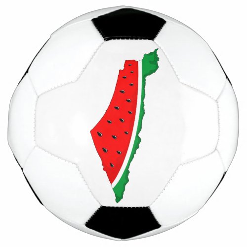 Palestine Map Watermelon Symbol of freedom Soccer Ball