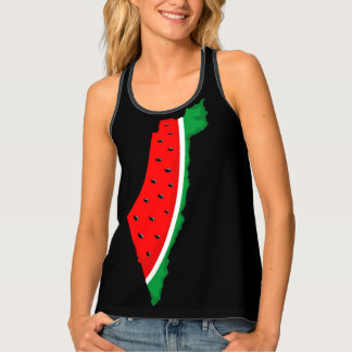 Palestine Map Watermelon Symbol of freedom  Tank Top