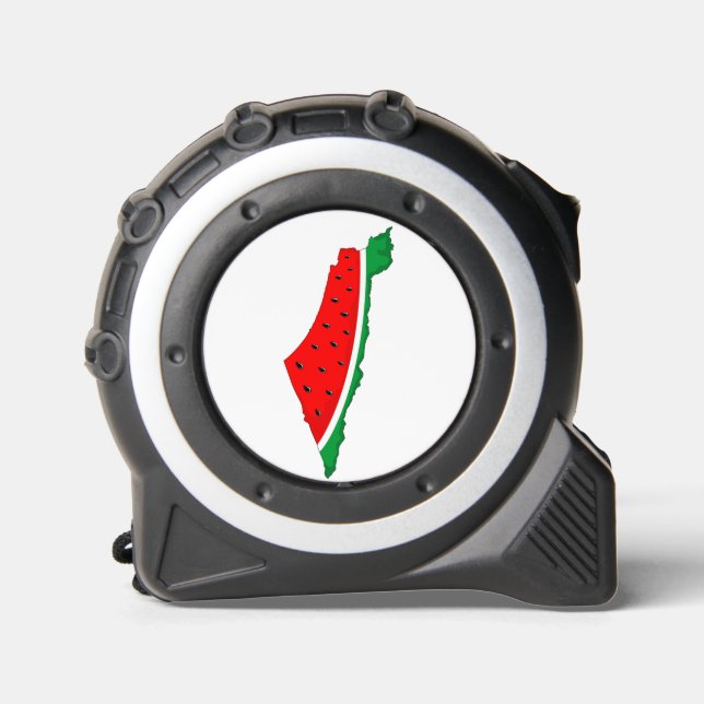 Palestine Map Watermelon Symbol of freedom Tape Measure (Front)