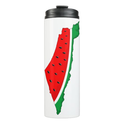 Palestine Map Watermelon Symbol of freedom Thermal Tumbler