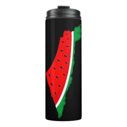 Palestine Map Watermelon Symbol of freedom Thermal Tumbler