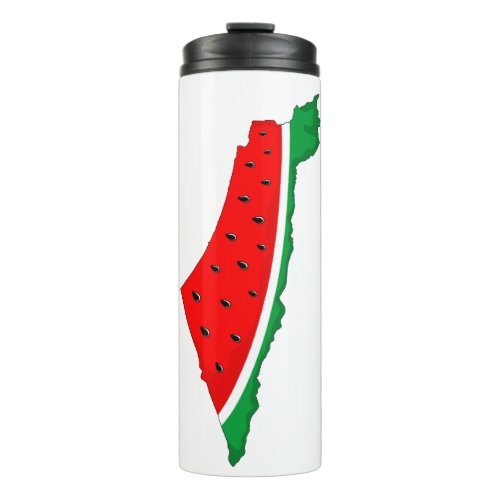 Palestine Map Watermelon Symbol of freedom Thermal Tumbler