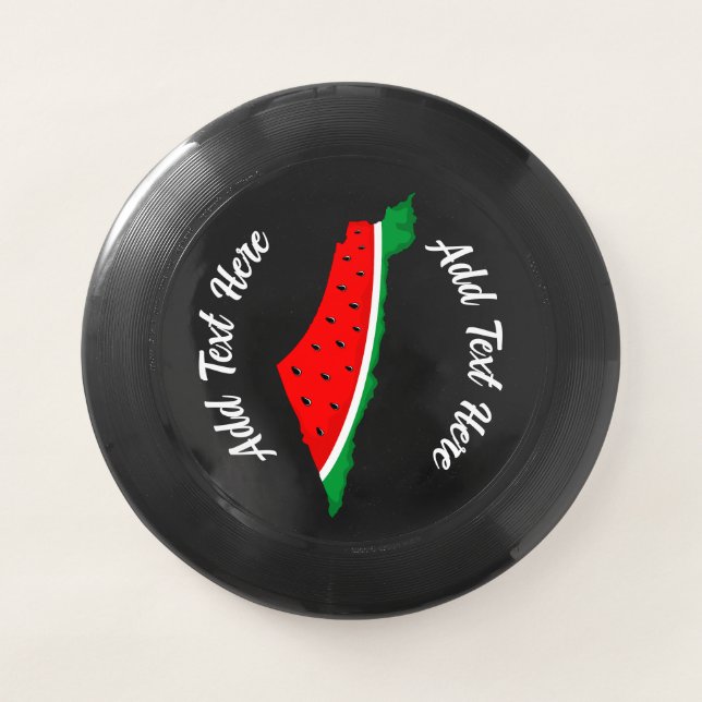 Palestine Map Watermelon Symbol of freedom Wham-O Frisbee (Front)