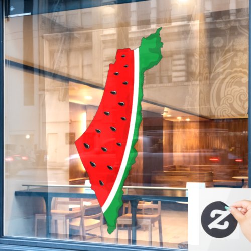 Palestine Map Watermelon Symbol of freedom Window Cling