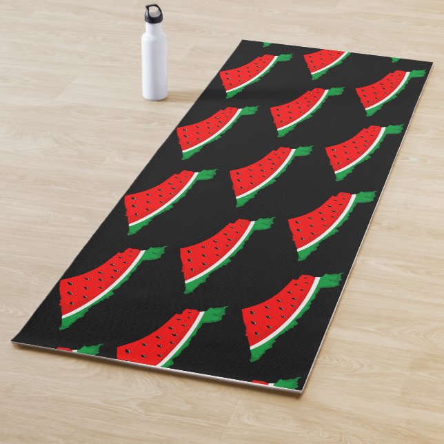 Palestine Map Watermelon Symbol of freedom  Yoga Mat (In Situ)