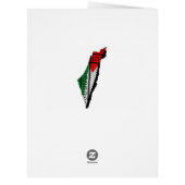 Palestine Map whith Flag and Keffiyeg Pattern Cards (Back)
