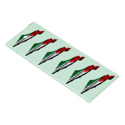 Palestine Map whith Flag and Keffiyeg Pattern Ruler