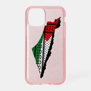 Palestine Map whith Flag and Keffiyeg Pattern Speck iPhone 11 Pro Case