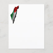 Palestine Map with Flag and Keffiyeh (Front)