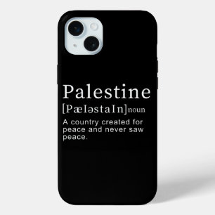 Palestine Meaning design Palestine Definition text iPhone 15 Plus Case