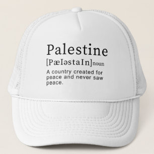 Palestine Meaning design Palestine Definition text Trucker Hat
