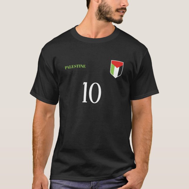 Palestine National Football Team Soccer Customize T-Shirt (Front)