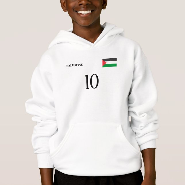 Palestine National Football Team Soccer Hoodie (Front)