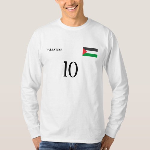 Palestine National Football Team Soccer T_Shirt