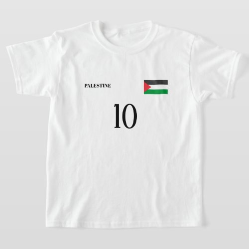 Palestine National Football Team Soccer T_Shirt