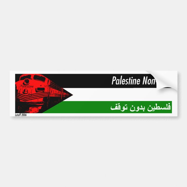 Palestine Non-stop Bumper Sticker (Front)