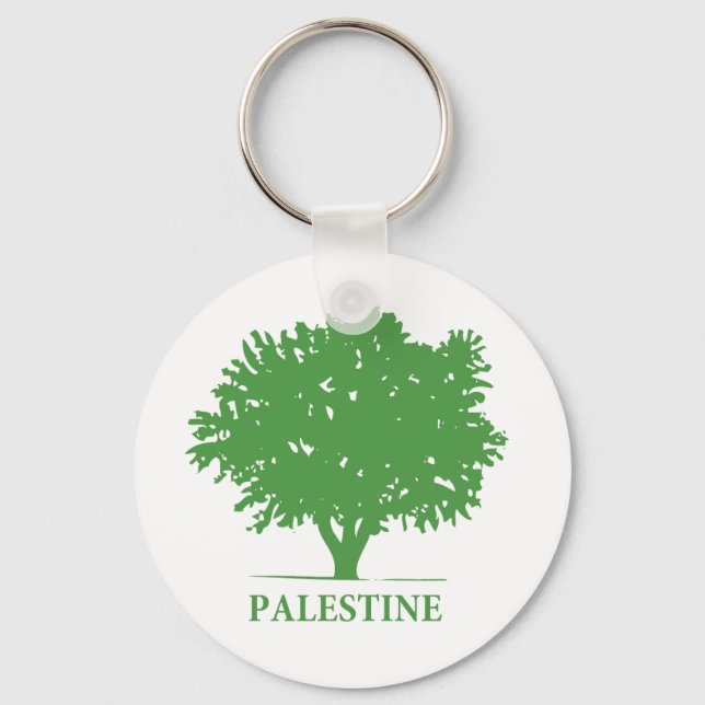 Palestine Olive Tree t shirt Keychain (Front)