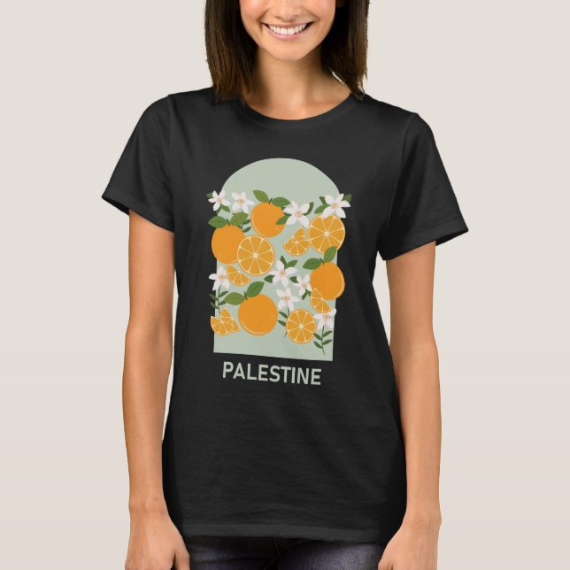 Palestine oranges vibrant colorful design T-Shirt (Front)