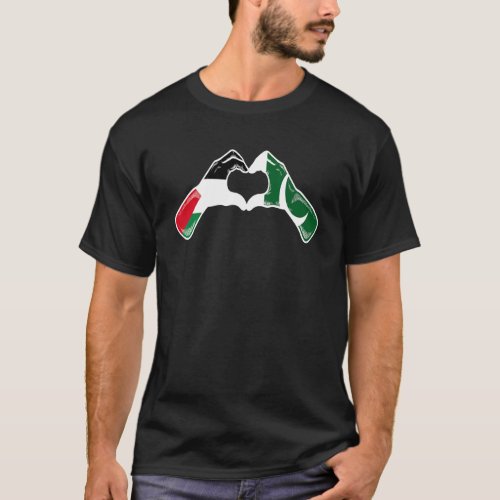 Palestine Pakistan Flag   Palestinian Pakistanian  T_Shirt