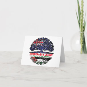 Palestine Palestinian Australian Australia Tree Card