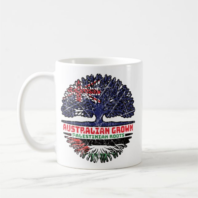 Palestine Palestinian Australian Australia Tree Coffee Mug (Left)