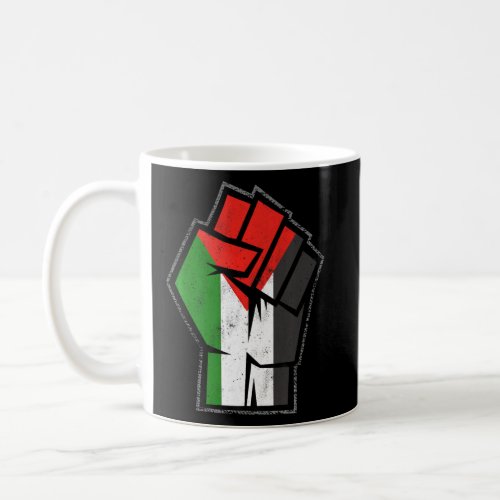 Palestine Palestinian fist Palestine flag Free  Coffee Mug