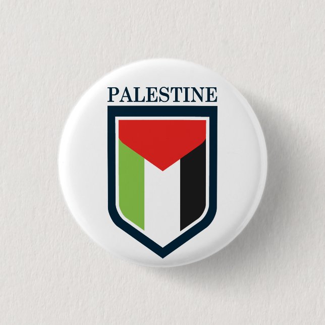 Palestine & Palestinian flag Button (Front)