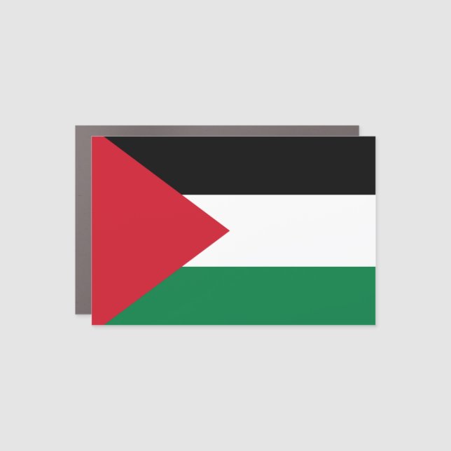 Palestine (Palestinian) Flag Car Magnet (Front)