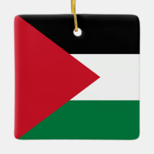 Palestine (Palestinian) Flag Ceramic Ornament